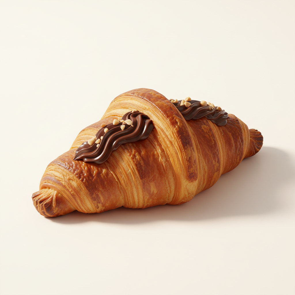 Cocoa and Hazelnut-Filled Croissant 95g - Box of 60 product image