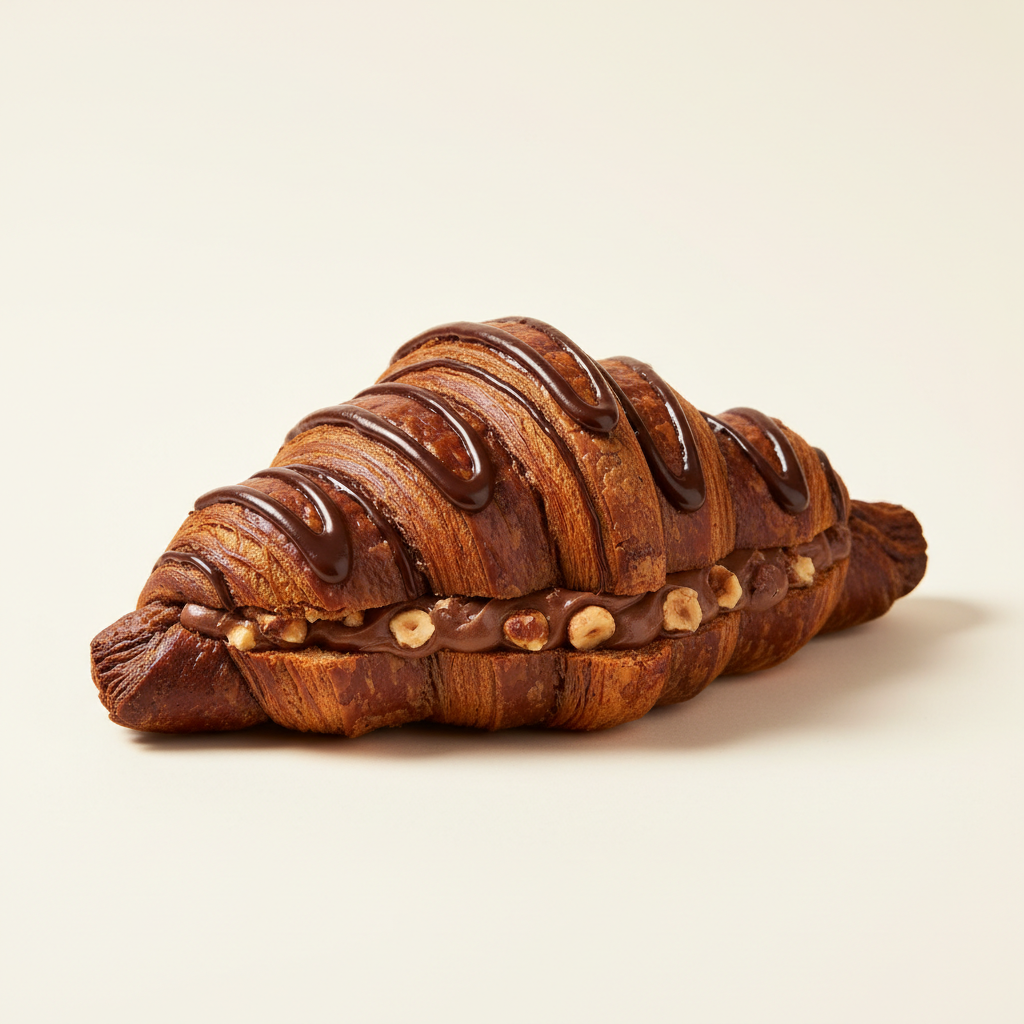 Croissant Cocoa Hazelnut Filling BF Pac Bridor 90g - Box of 44 product image