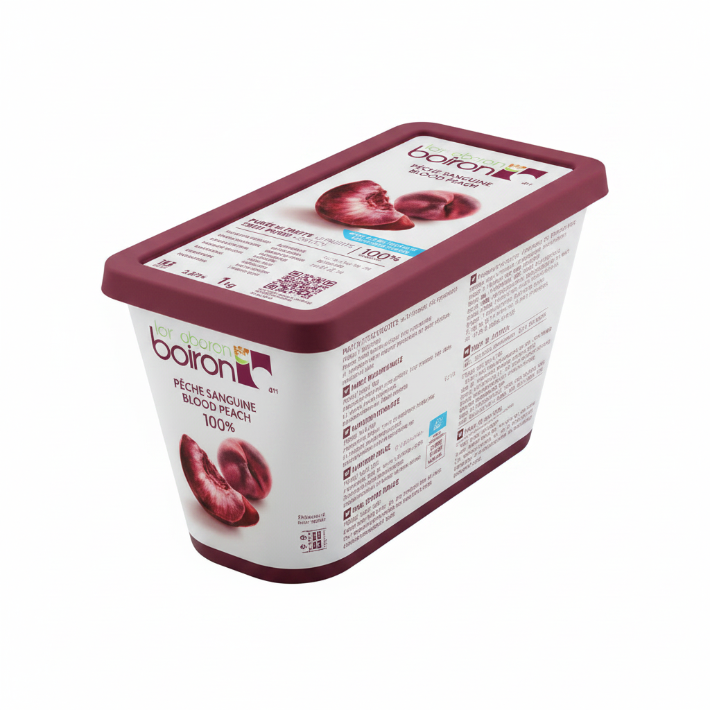 Frozen blood peach puree Boiron