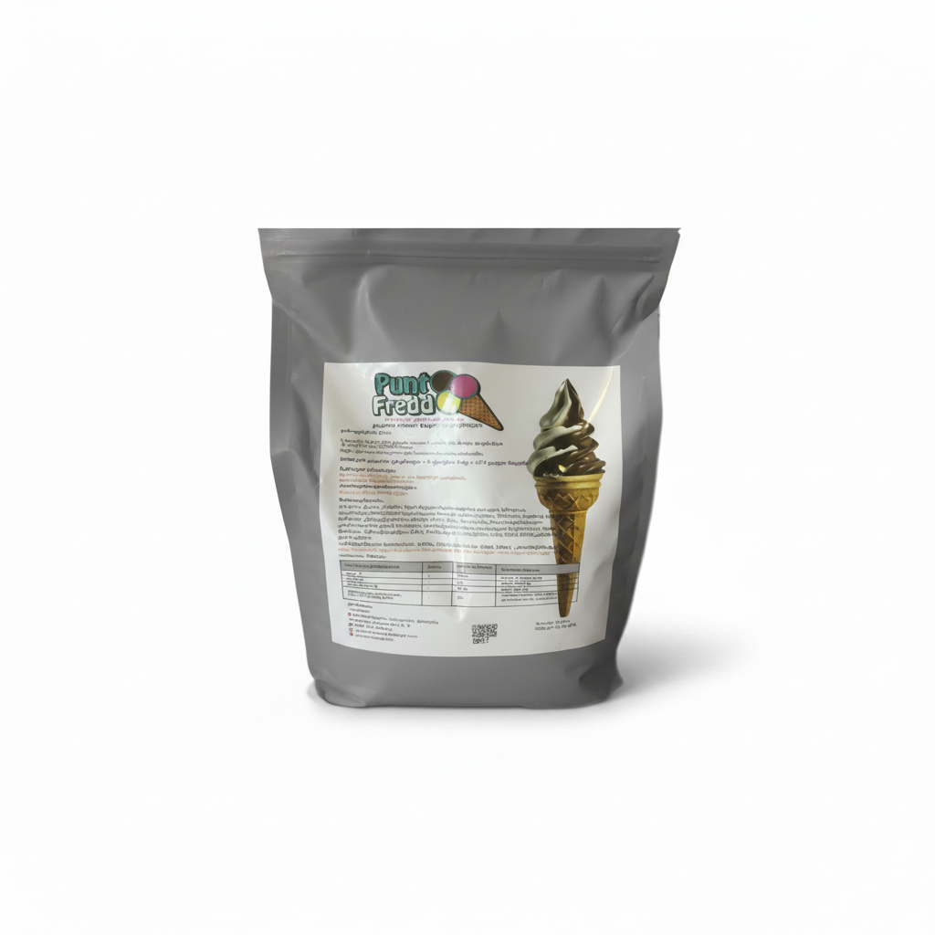 Vanilla ready-made powder for ice cream machines